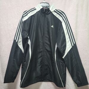 Adidas windbreaker jacket with hood